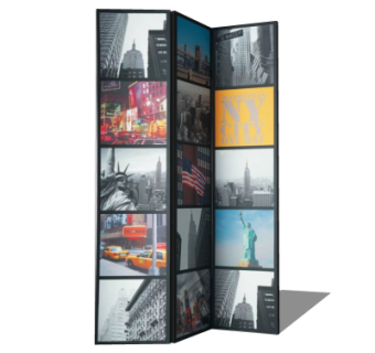 现代屏风隔断su模型