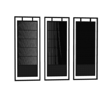 现代隔断su模型