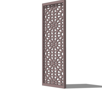 现代隔断su模型