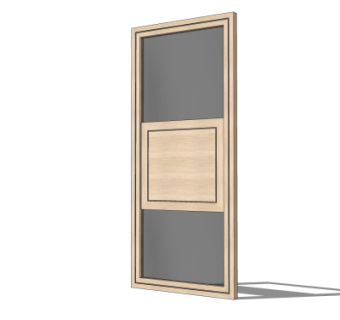 现代隔断su模型