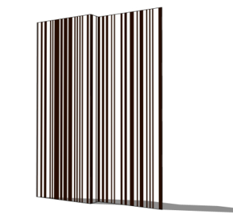 现代隔断su模型