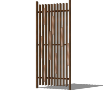 现代隔断su模型