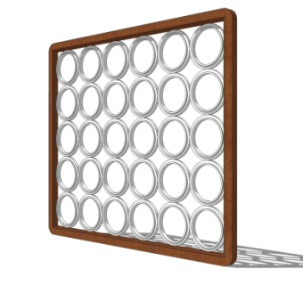 现代隔断su模型