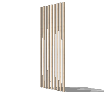 现代隔断su模型