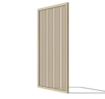现代屏风隔断su模型
