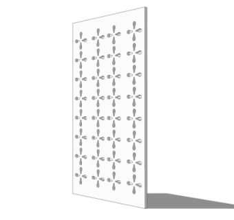 现代隔断su模型