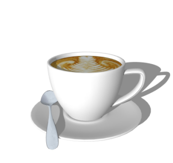 现代咖啡su模型