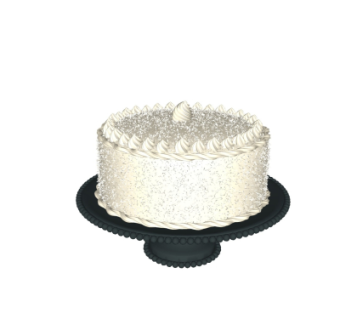 现代蛋糕su模型