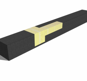 现代户外公用椅su模型