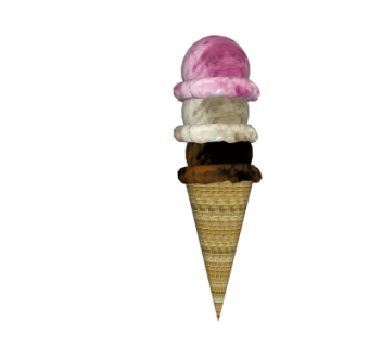 现代甜筒su模型