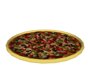 现代披萨食物su模型