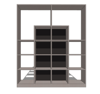 现代装饰柜su模型