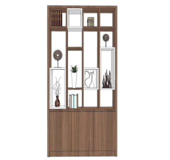 现代装饰柜su模型