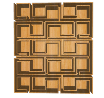 中式装饰柜su模型