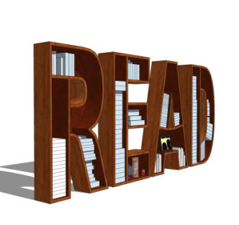 现代书柜su模型