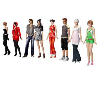 现代人物su模型