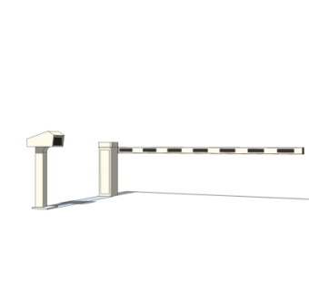现代车行道栏杆su模型