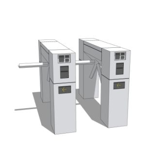 现代人行摆闸su模型