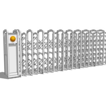 现代自动伸缩门su模型