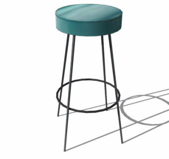 现代吧椅su模型