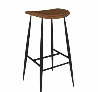 现代吧椅su模型