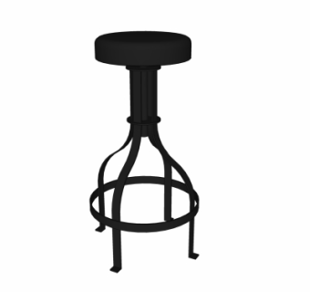 现代吧椅su模型