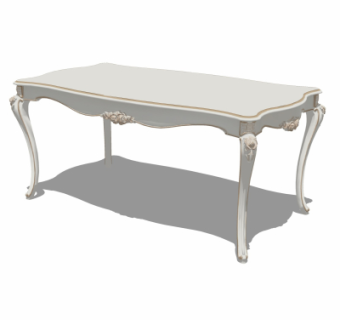 欧式茶几su模型