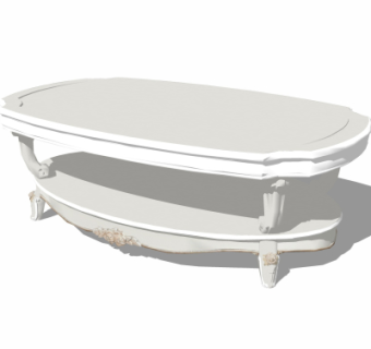 欧式茶几su模型