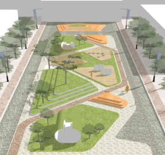 现代公园景观su模型