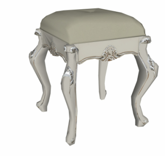 欧式凳子su模型