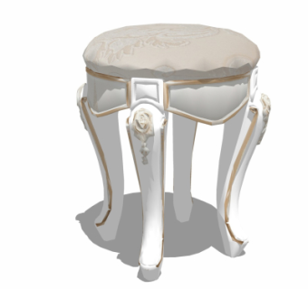 欧式凳子su模型