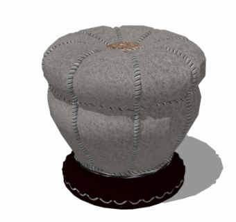 欧式凳子su模型