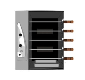 现代烤肉机su模型