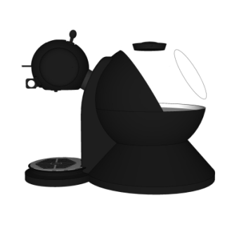 现代咖啡机su模型