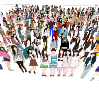 现代人物su模型