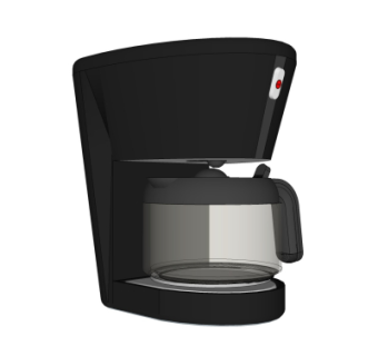 现代咖啡机su模型