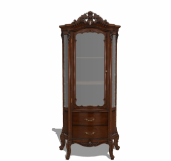 欧式酒柜su模型