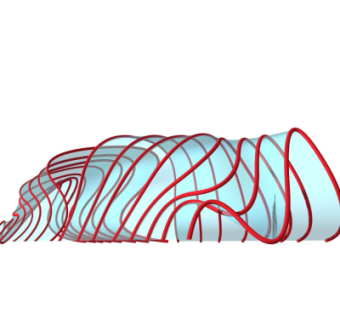 现代玻璃廊架su模型
