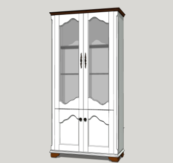 美式酒柜su模型