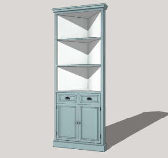 美式装饰柜su模型