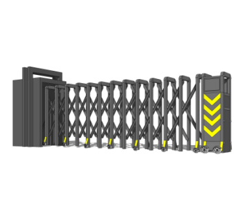 现代自动伸缩门su模型