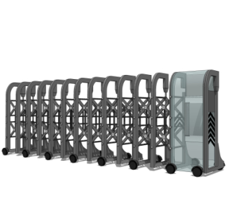 现代自动伸缩门su模型