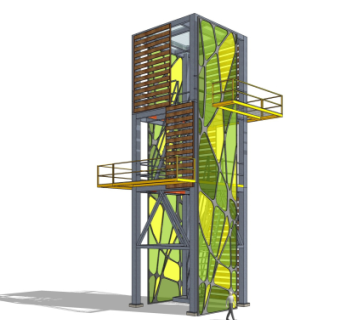 现代塔楼免费su模型