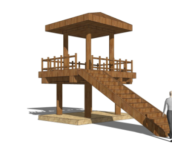 现代凉亭su模型