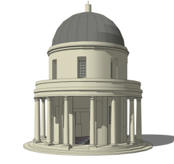 欧式塔楼免费su模型