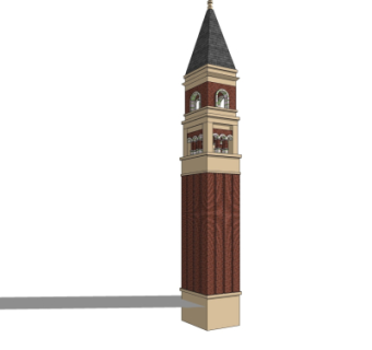 欧式塔楼免费su模型