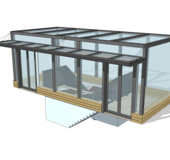 现代地下室入口免费su模型