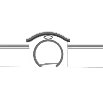 新中式月亮门景观墙su模型