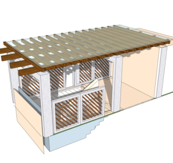 现代地下室入口免费su模型