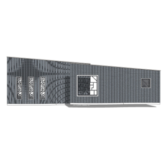 新中式景观墙su模型